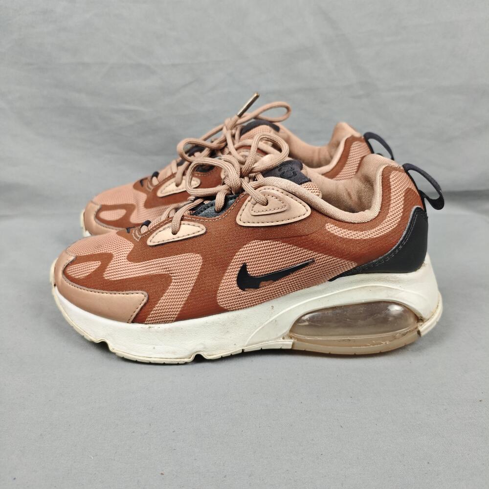 Nike Air Max 200 Shoes Womens Size 6.5 Brown Tan Running Sneakers CT1185-900